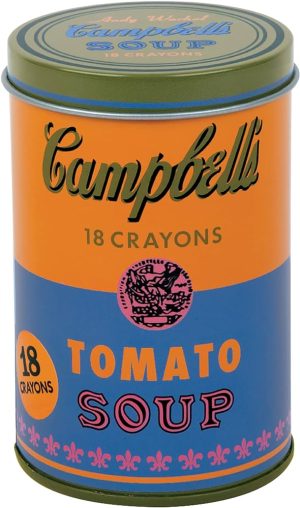 ANDY WARHOL SOUP CAN CRAYONS