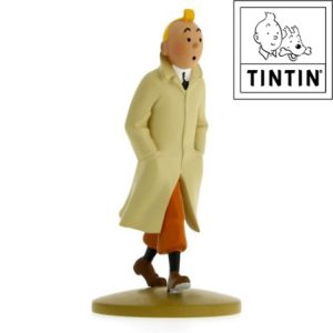 TINTIN FIGUR: TINTIN I TRENCHCOAT