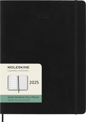 Moleskine Weekly Planner 2025 Black