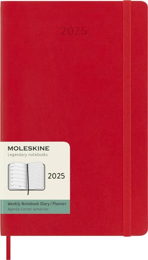 Moleskine Weekly Planner 2025 Scarlet Red