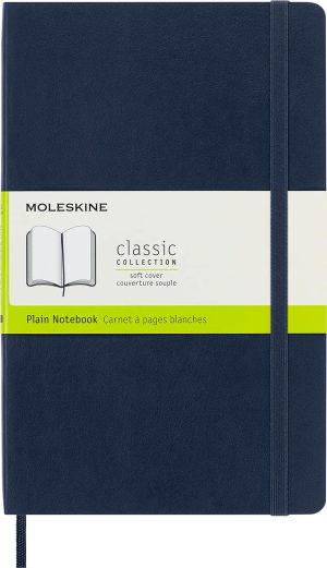 Moleskine Classic Plain Paper Notebook Sapphire Blue